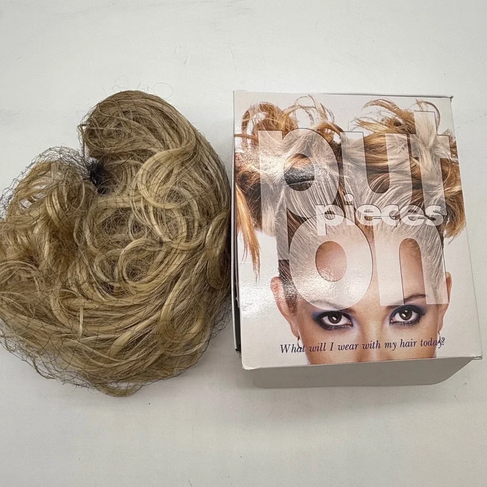 Celebrity Hair‎ Wear Put On Pieces MISCHIEF Blond Curly Hair Extension Clip in